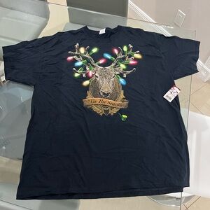 (NWT) Men’s Christmas Shirt with deer size 2XL